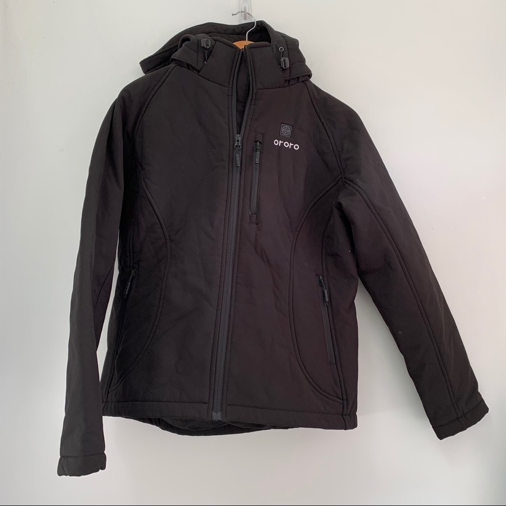 Ororo men’s black heated jacket NO BATTERY